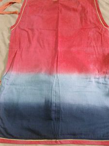 Stylish Ombre Kurta Set with Dupatta