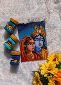 Handmade Radha Krishna Painting
