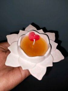 handmade Lotus Heart Scented Candle - Handmad