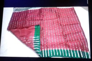 Elegant Maroon Saree