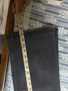 Women's Grey Wide Leg Jeans