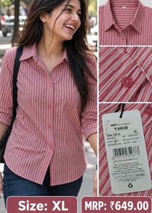 Pink Striped Hooded Dress