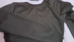 Olive Crop Top