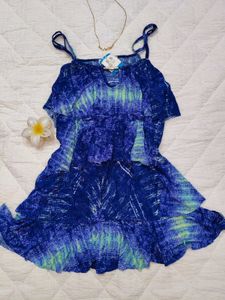 Boho Ruffle Tiered Print Dress