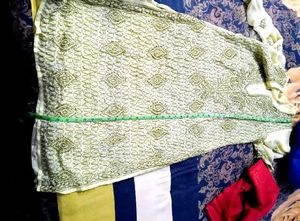 Yellowish Green Chikankari Kurta