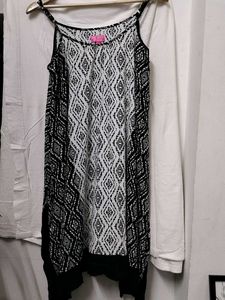 Black & White Patterned Summer Dress