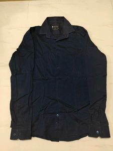 Men's Navy Blue Long Sleeve Shirt
