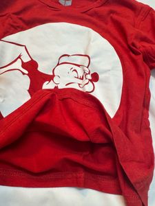Popeye Graphic Tee - Red