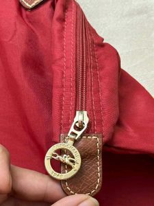 Longchamp Red Tote Bag