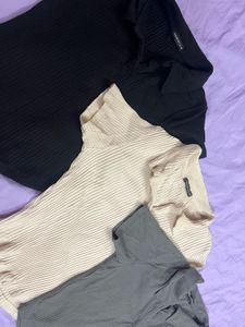 Ribbed Tops Set of 3