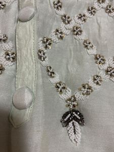 Light Blue Embroidered Kurta