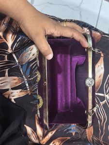 Elegant Embellished Clutch &amp; Gold Evening Bag