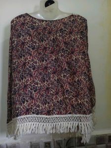Bohemian Print Tassel Tunic 36"-40"