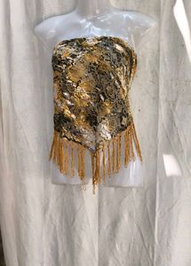 43209. Stylish Fringed Tube Top