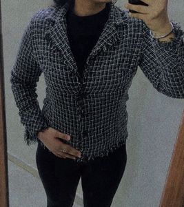 Checkered Tweed Jacket