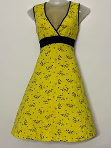 Pintresty Yellow Floral Mini Dress