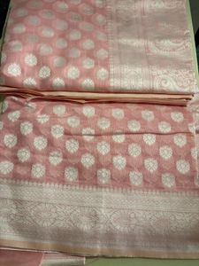Pink Banarasi Silk Saree