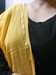 Yellow Handloom Duppatta Lightweight