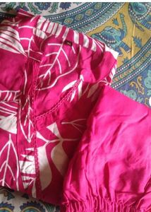 rayon printed kurta set