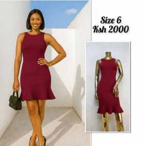 Cute Red Sleeveless Dress