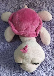 Pink &amp; White Turtle Plush