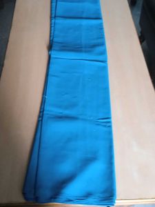 blue  saree Material Fabric