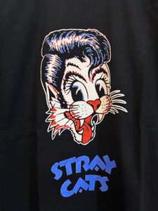 Stray Cats Graphic T-Shirt single stitch