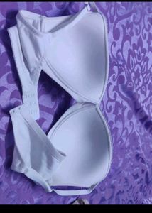White &amp; beige Padded Bra set