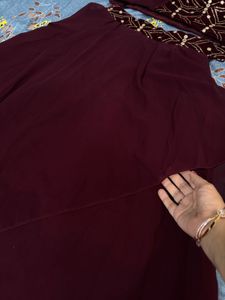 Maroon Designer Lehenga Choli Set