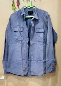 Blue Casual Men's Shirt