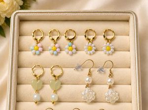 Set of 6 pairs cute earrings