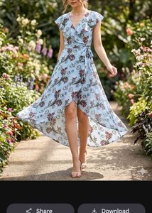 Floral Wrap Maxi Dress