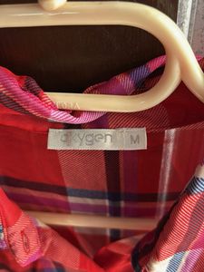 Oxygen brand Sleeveless Red Plaid Dress
