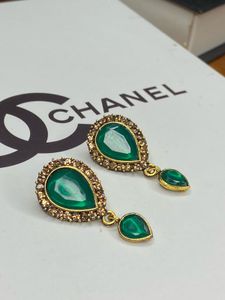 Elegant Green Drop Earrings