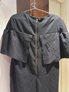 Elegant Noir Statement Dress