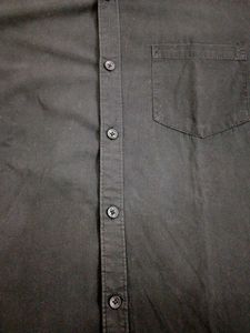 Men's Black Button-Down Shirt