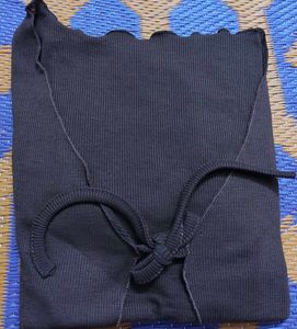 Brown Tie-Front Cardigan Top