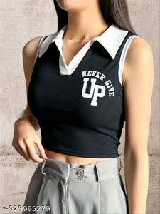 Never Give Up Crop Top