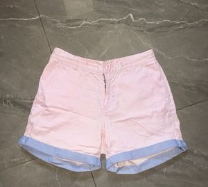 korean light pank casual shorts