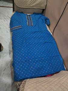 Blue Printed Kurta