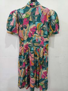 Colorful Midi Shirt Dress