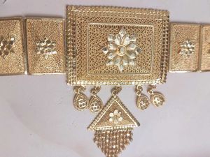 Exquisite Gold-Plated Choker Necklace