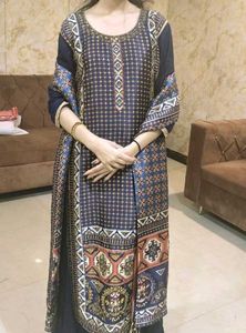 Elegant Gown with Dupatta