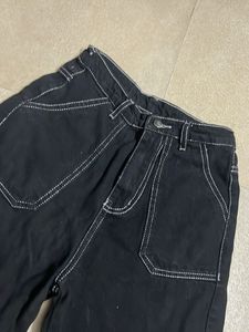 Black Jeans with White Stitching