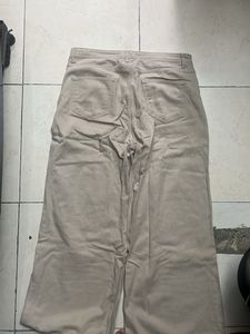 Wide Leg Beige Pants