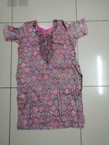 Pink Printed Kurta Set with Dupatta