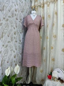Chic V-Neck Midi Dress
