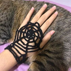 ✩˚⋆🕸️⋆₊✧Crochet Spider Web Gloves✩₊˚⋆🕸️⋆₊✧