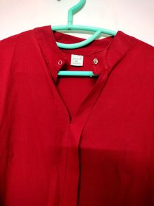 Formal Shirt Cum Top Maroon
