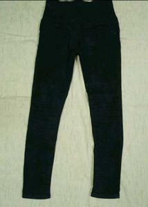 High-Waisted Black Skinny Jeans